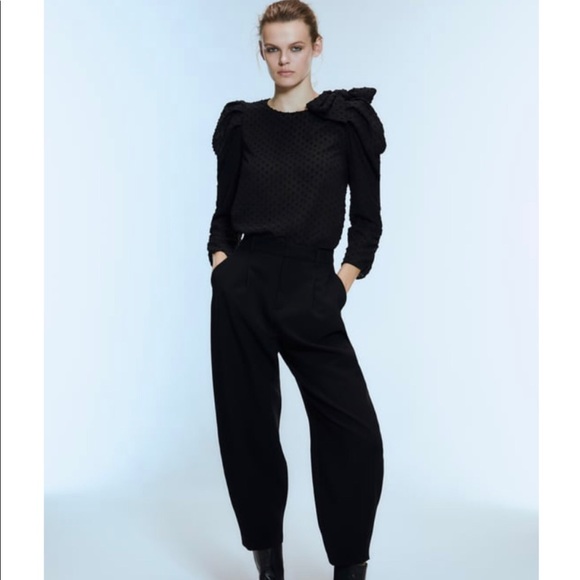 SLOUCHY PLEATED PANTS - Picture 1 of 2